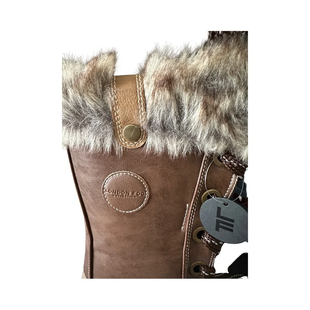 NWT London Fog Brown and Tan Women's Boots Sz 8